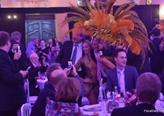 After a dance, the guests could go on the picture with the dancers. 